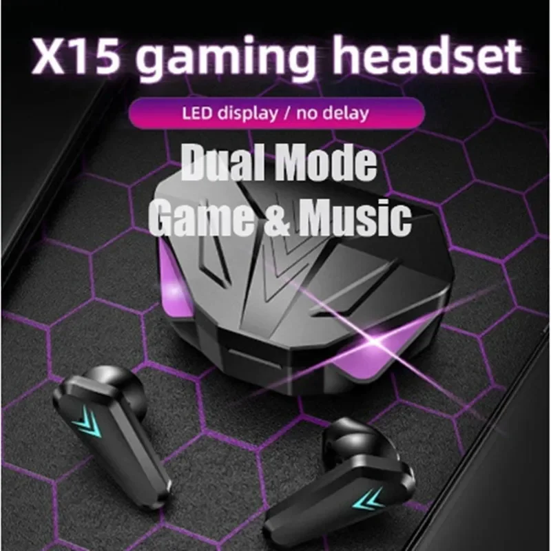 Esports Gaming Monitor - X15 سماعات أذن لاسلكية للاعبين ،
