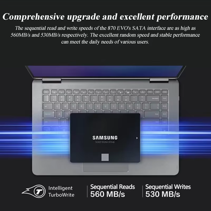 قرص تخزين داخلي من نوع SSD من  - مراجعة Samsung Ssd Evo 870 وسعره