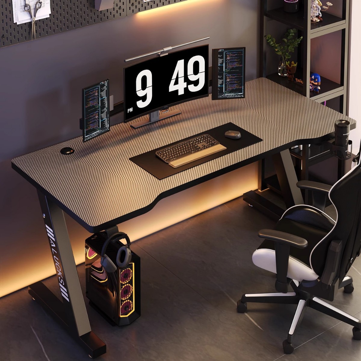 مكتب كمبيوتر منزلي ذكي للألعاب - مراجعة Esports Gaming School وسعره